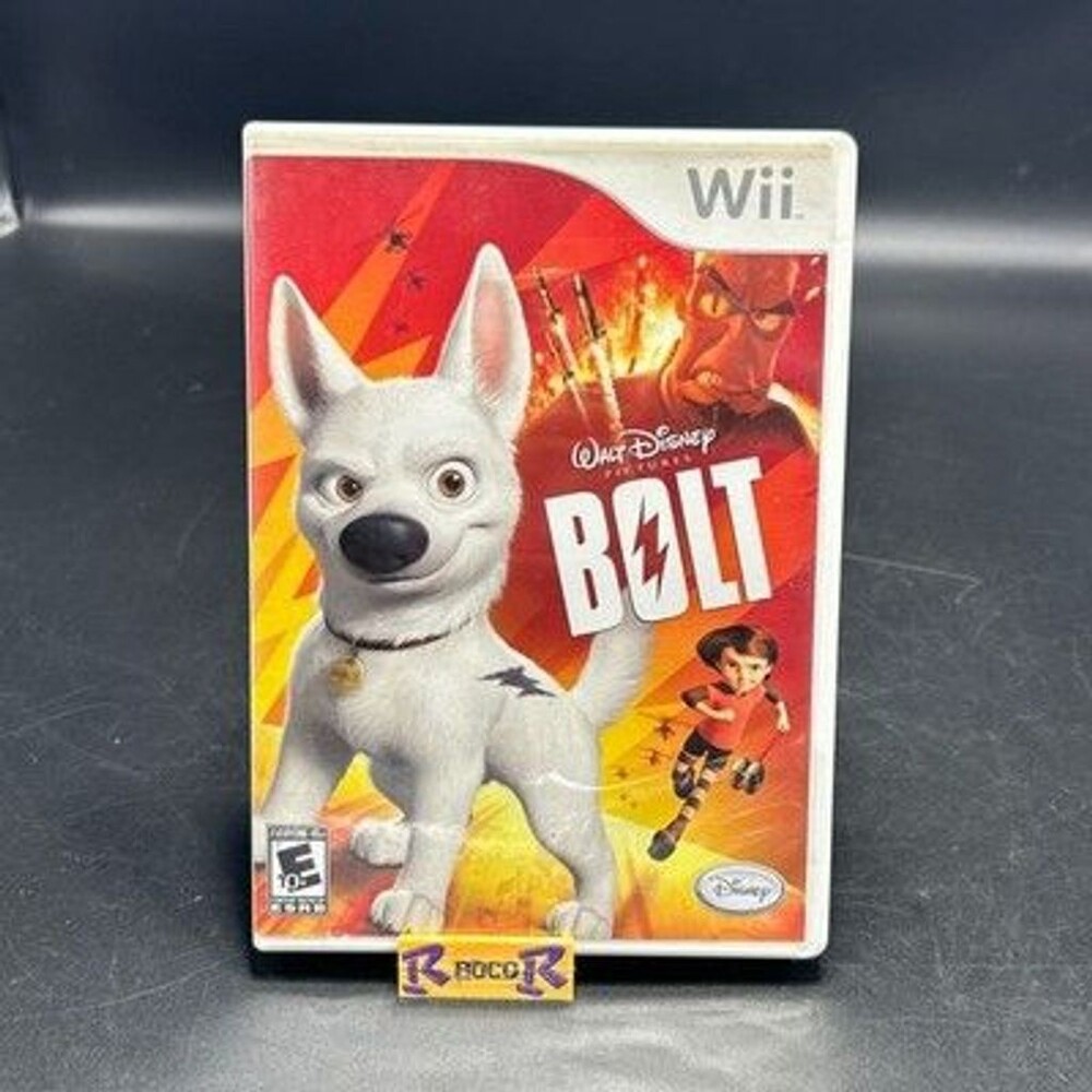 Bolt (Nintendo Wii, 2008) Walt Disney Video Game Complete W/ Manual